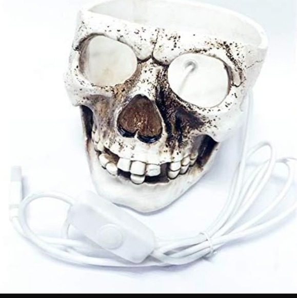 3D USB Skull Himalayan Salt Lamp, LED Adjustable Skull Lamp with dimmer switch - Picture 5 of 7